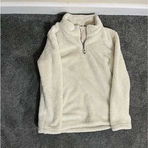 Copper Key cream faux fur jacket